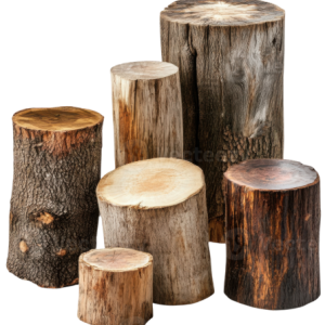 Stumps and trunk wood