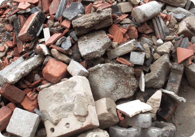 Bau- und Abbruchabfall mit Mineralik